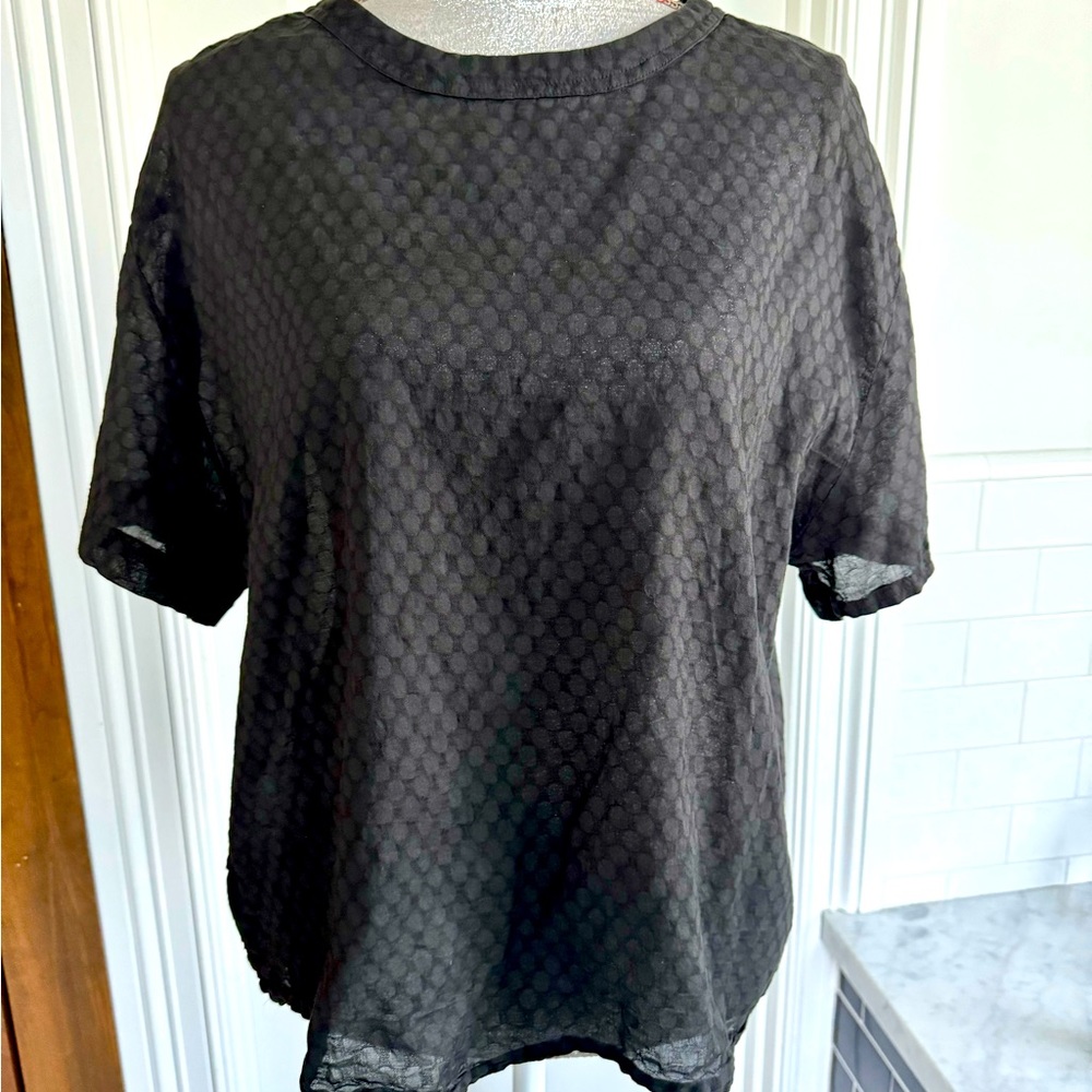 Light weight black Jarbo top / blouse, size M, 100% cotton. Great condition.